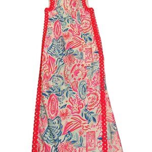Lilly Pulitzer NWT Sadie Maxi Romper Resort White Sun Sea Sand - Size 2